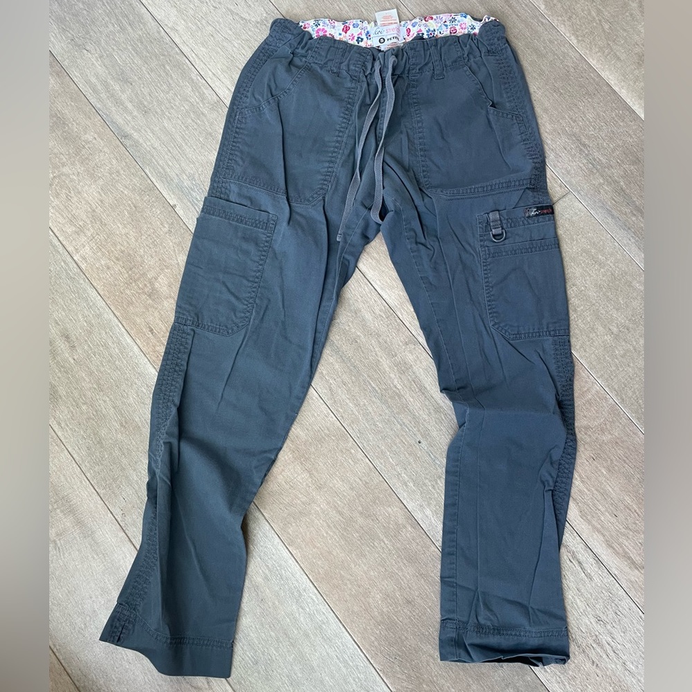 Small petite koi scrub pants